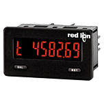 Red Lion Controls CUB5TB00 Miniature 7-Digit Timer w/Red/Green Backlit Display