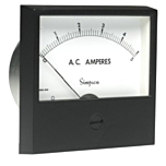 Simpson Electric Century Style Analog Panel Meter - DC Ammeters