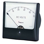 Simpson Electric Wide-Vue Style Analog Panel Meter - Percent Motor Load