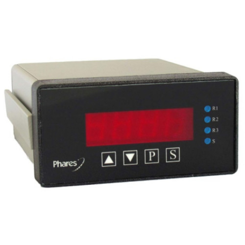 Phares T6-A-E5 5-Digit Panel Mount Tachometer - ACV Power w/Process Outputs  & 3 Relays Ram Meter, Inc.