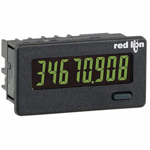 Red Lion Controls CUB4L810 8-Digit Digital Counter w/Yellow/Green Backlit  LCD Display Ram Meter, Inc.