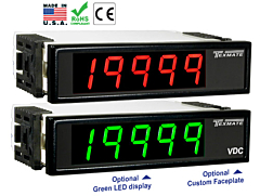 Texmate BN-45 Dimmable Short Depth DC Powered Process Meters