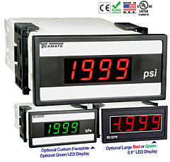 Texmate DX-35-SG Lynx Panel Meter Pressure or Load Cell Meter 3 1/2 Digit with 0.56” or 0.8" LEDs