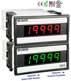 Texmate DX-45-DCV 2V/20V/200V DC Meter 4 1/2 Digit with 0.56”