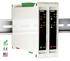 Texmate TL-DUAL-LOOP DIN Rail Mount Transmitters/Isolators/Controllers/Micro PLC