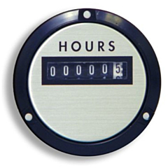 Weschler Instruments 240732ACAE - Elapsed Time Meter - 3.5", 6-Digit, 480V, Resettable - Hours