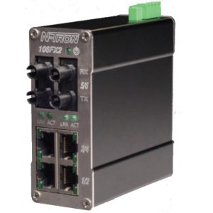 N-Tron 106FX2-ST Unmanaged Multimode Ethernet Switch - 6 Port w/ST Fiber Connector