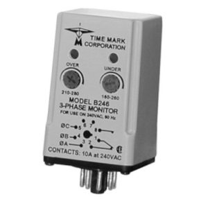 Time Mark Corp. Model EX246 3-Phase Power Monitor, 380 VAC, SPDT, Socket Mount