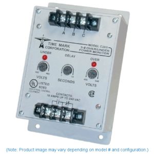 Time Mark Corp. Model EX269 3-Phase Over & Under Voltage Monitor, SPDT, Surface Mount, 380V, 50 Hz