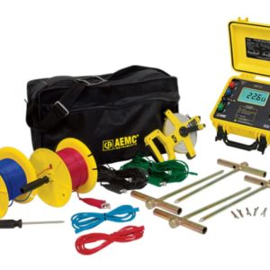 AEMC Instruments 2135.23 - 4630 4-Point Digital Ground Resistance Tester - 2000 Ohm KIT w/300 ft Leads