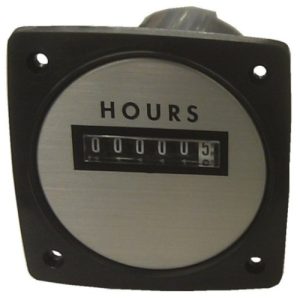 Weschler Instruments 240711ACAD - Elapsed Time Meter - 3.5", 6-Digit, 480V, Non-resettable - Hours