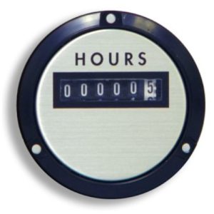 Weschler Instruments 240731ABAE - Elapsed Time Meter - 3.5", 6-Digit, 240V, Non-resettable - Hours