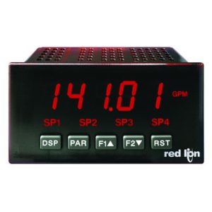 Red Lion Controls PAXP0010 Process Meter w/Red LED Display & DC Power