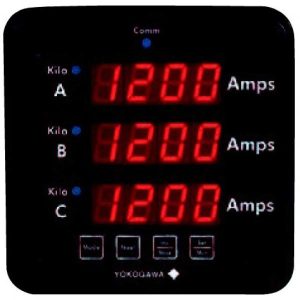 Weschler Instruments 2493 Power Series Plus - 3-in-1 Digital Switchboard Meter - AC Volt / Amp